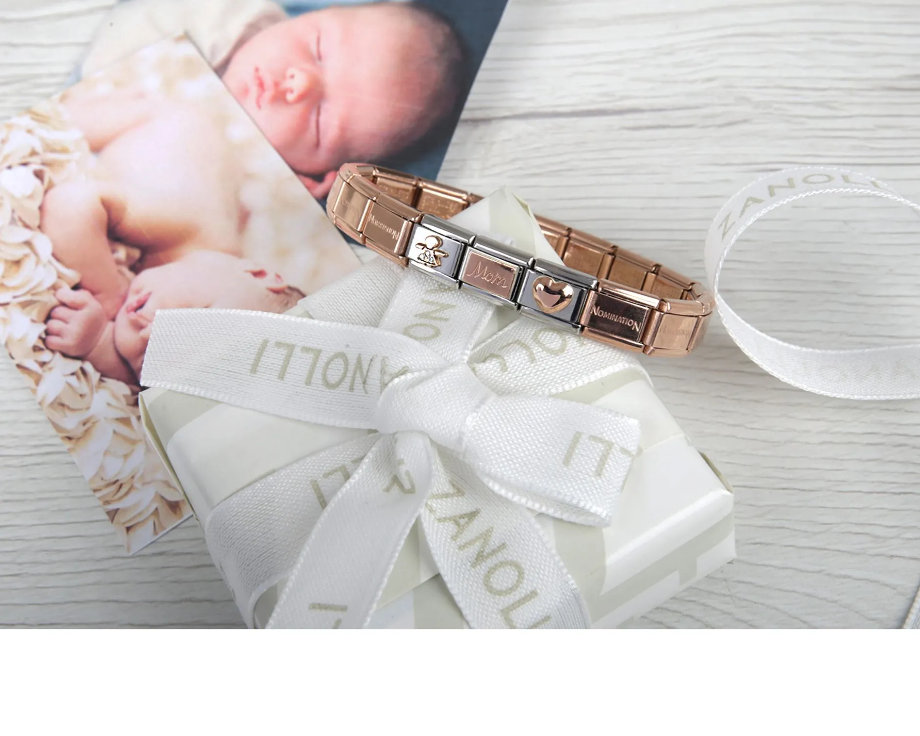 Bracciale composable acciaio mamma e bimba Nomination