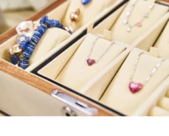 Bracciale crysalis argento dorato con cuore di zirconi rosa Nomination
