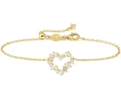 Bracciale cuore colour wave argento dorato con cubic zirconia Nomination