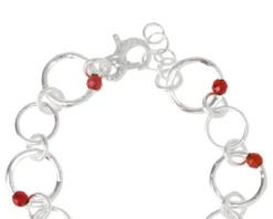Bracciale dafne argento e corniola Selezione zanolli