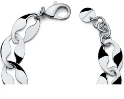 Bracciale dinamica in bronzo bianco Unoaerre