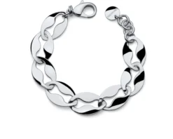 Bracciale dinamica in bronzo bianco Unoaerre