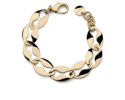 Bracciale dinamica in bronzo dorato Unoaerre