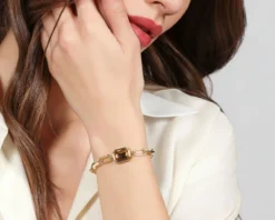 Bracciale joya in bronzo dorato Unoaerre