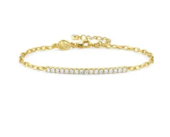 Bracciale lovelight argento dorato con cubic zirconia bianchi Nomination