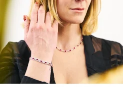 Bracciale luce argento con cubic zirconia e zircone smeraldo Sovrani
