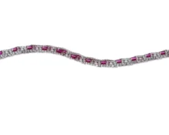 Bracciale luce argento con cubic zirconia e zircone smeraldo Sovrani