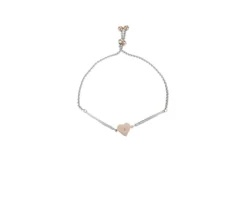 Bracciale milleluci acciaio con cuore centrale e zirconi Nomination