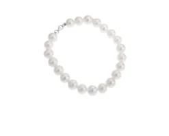 Bracciale oro 750‰ e perle bianche coltivate 24 mesi Selezione zanolli