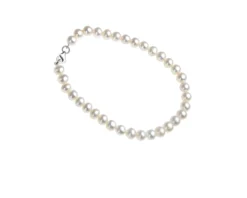 Bracciale oro 750‰ e perle bianche coltivate 24 mesi Selezione zanolli