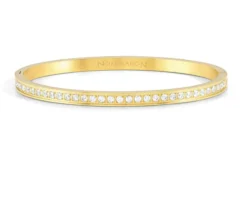 Bracciale pretty bangles acciaio dorato con zirconi bianchi Nomination