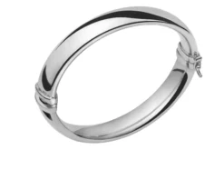 Bracciale rigido classica in bronzo bianco Unoaerre