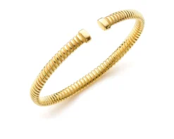 Bracciale rigido premium argento dorato Unoaerre