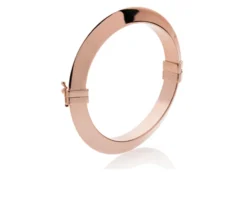 Bracciale rigido triangoli in bronzo rosè a tubo triangolare Unoaerre