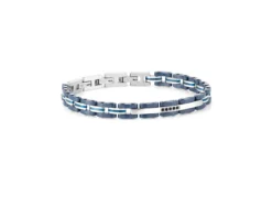 Bracciale strong acciaio con zirconi neri Nomination