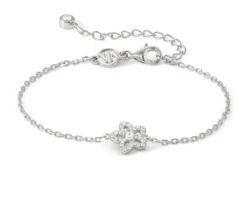 Bracciale sweet madame argento fiore bianco Nomination