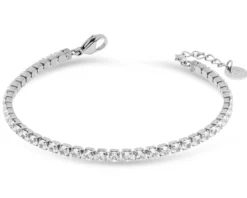 Bracciale tennis acciaio e zirconi bianchi Liu jo