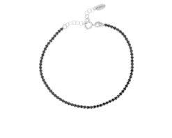 Bracciale tennis argento con zirconi neri Selezione zanolli