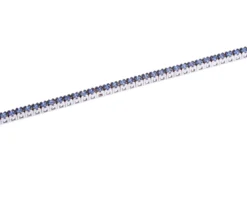 Bracciale tennis oro 750‰ e zaffiri ct. 1.10 Davite & delucchi