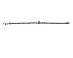 Bracciale uomo deep argento con zirconi neri Sovrani