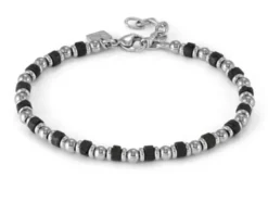 Bracciale uomo instinctstyle sea acciaio pietra lavica Nomination