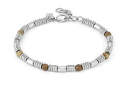 Bracciale uomo instinctstyle acciaio e legno Nomination