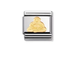 Buddha composable acciaio e oro Nomination