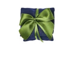 Busta portaconfetti jeans con fiocco raso verde Selezione zanolli