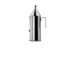 Caffettiera espresso la conica acciaio 3 tazze Alessi