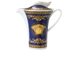 Caffettiera medusa blue porcellana Versace