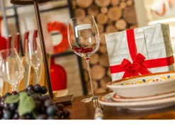 Calice bordeaux bacco cristallo Rogaska