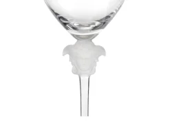 Calice vino bianco medusa lumiere cristallo Versace