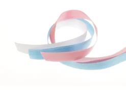 Campana carillon argento con fiocco rosa, celeste o bianco Selezione zanolli