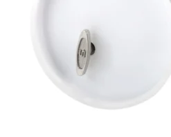 Campana carillon argento con fiocco rosa, celeste o bianco Selezione zanolli