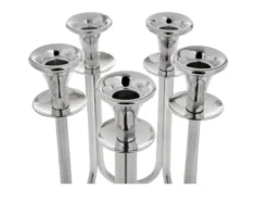 Candelabro argento a cinque fiamme Selezione zanolli