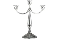 Candelabro argento a tre fiamme in stile inglese Selezione zanolli