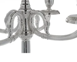 Candelabro impero argento a cinque fiamme Selezione zanolli