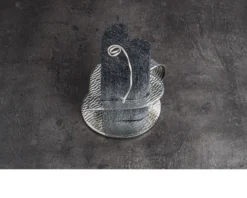Candela cuore silver plated nera Selezione zanolli