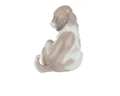 Cane con farfalla porcellana Lladro'