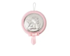 Capoculla carillon angelo raffaello argento bilaminato rosa Selezione zanolli