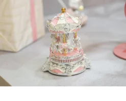 Carillon giostra dei cavalli rosa Selezione zanolli