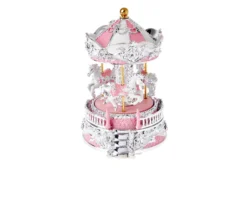 Carillon giostra dei cavalli rosa Selezione zanolli
