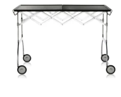Carrello battista acciaio nero Kartell