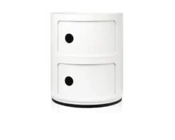 Cassettiera componibile a due elementi colore bianco Kartell