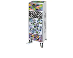 Cassettiera drag cabinet seattle dipinta a mano Tom's drag