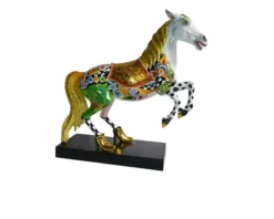 Cavallo white champion l dipinto a mano Tom's drag