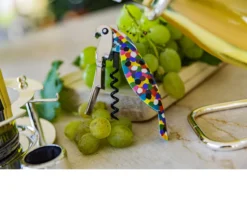 Cavatappi parrot proust decorato a mano Alessi