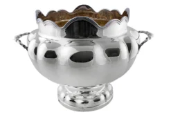 Centrotavola argento con interno dorato in stile settecento Selezione zanolli
