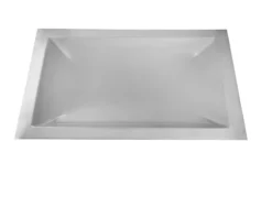 Centrotavola spigolo essentia argento rettangolare Selezione zanolli