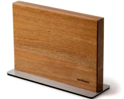 Ceppo coltelli magnetico black edge acciaio acacia Sambonet